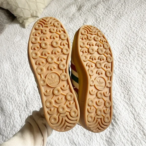 Adidas Women's Gazelle Bold Maple Leaf Platform Sneakers - Cream, Brown, Green - Picture 15 of 15